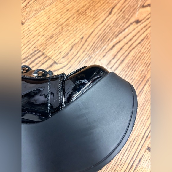 Demonia Dynamite-106 Black Platform Ankle Boots Size 9 - Picture 6 of 13